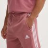 adidas pantaloni scurti din bumbac Essentials culoarea roz