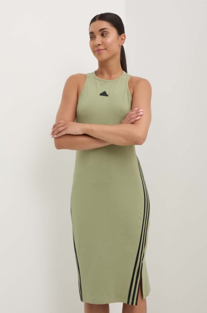 adidas rochie Future Icons culoarea verde