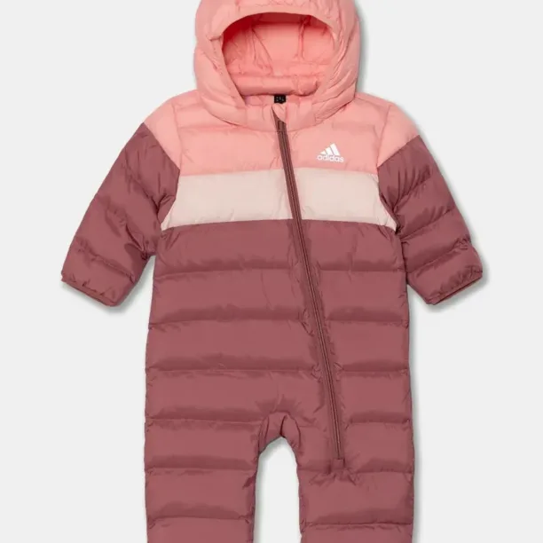 adidas salopeta copii I SNOWSUIT culoarea roz