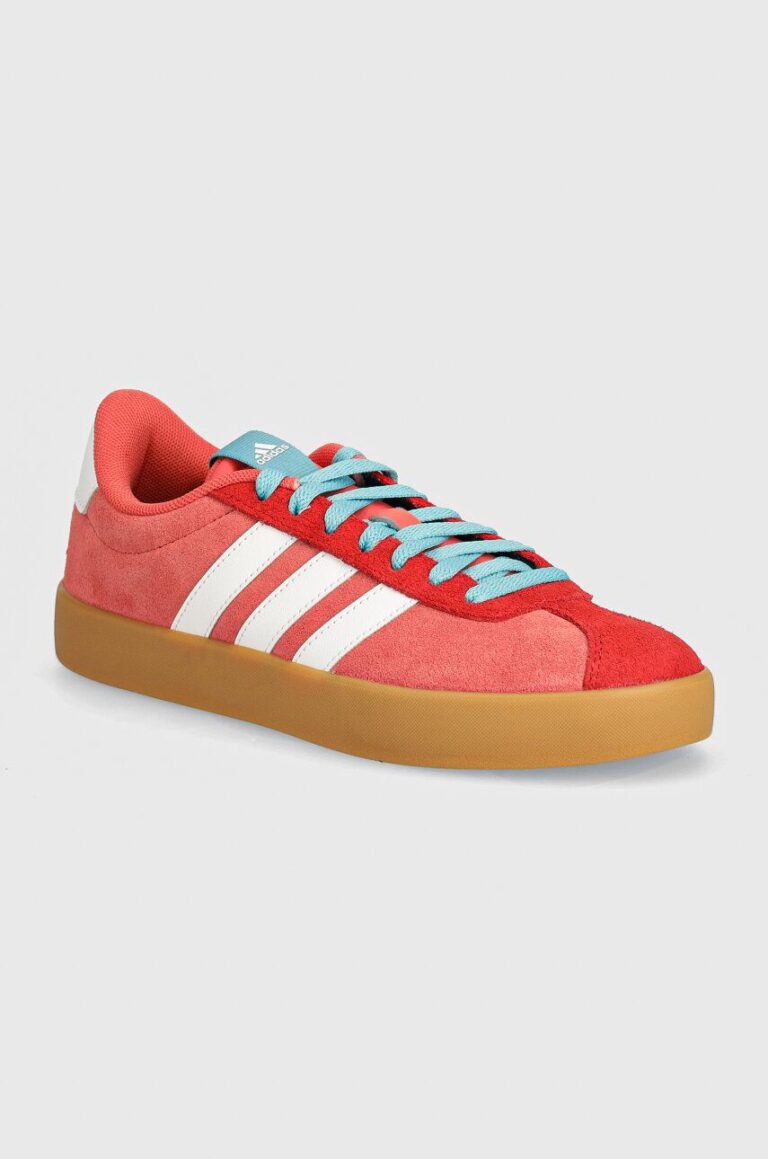 adidas sneakers Vl Court culoarea rosu