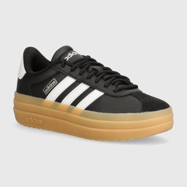 adidas sneakers din piele Vl Court Bold culoarea negru