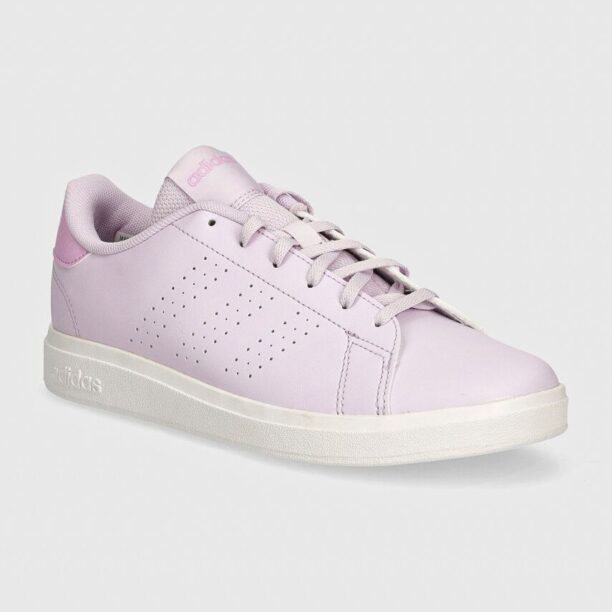 adidas sneakers pentru copii ADVANTAGE BASE 2.0 culoarea violet