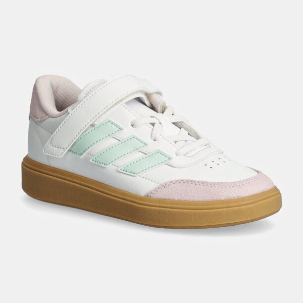 adidas sneakers pentru copii COURTBLOCK EL C culoarea alb