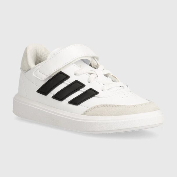 adidas sneakers pentru copii COURTBLOCK EL C culoarea alb