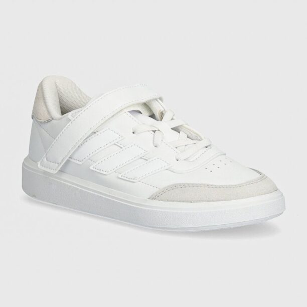 adidas sneakers pentru copii COURTBLOCK EL C culoarea alb