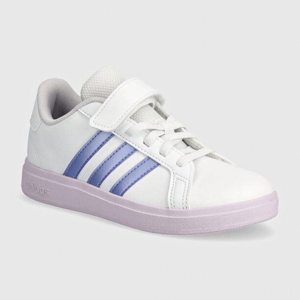 adidas sneakers pentru copii GRAND COURT 2.0 EL C culoarea alb