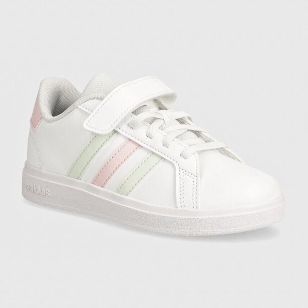 adidas sneakers pentru copii GRAND COURT 2.0 EL C culoarea alb