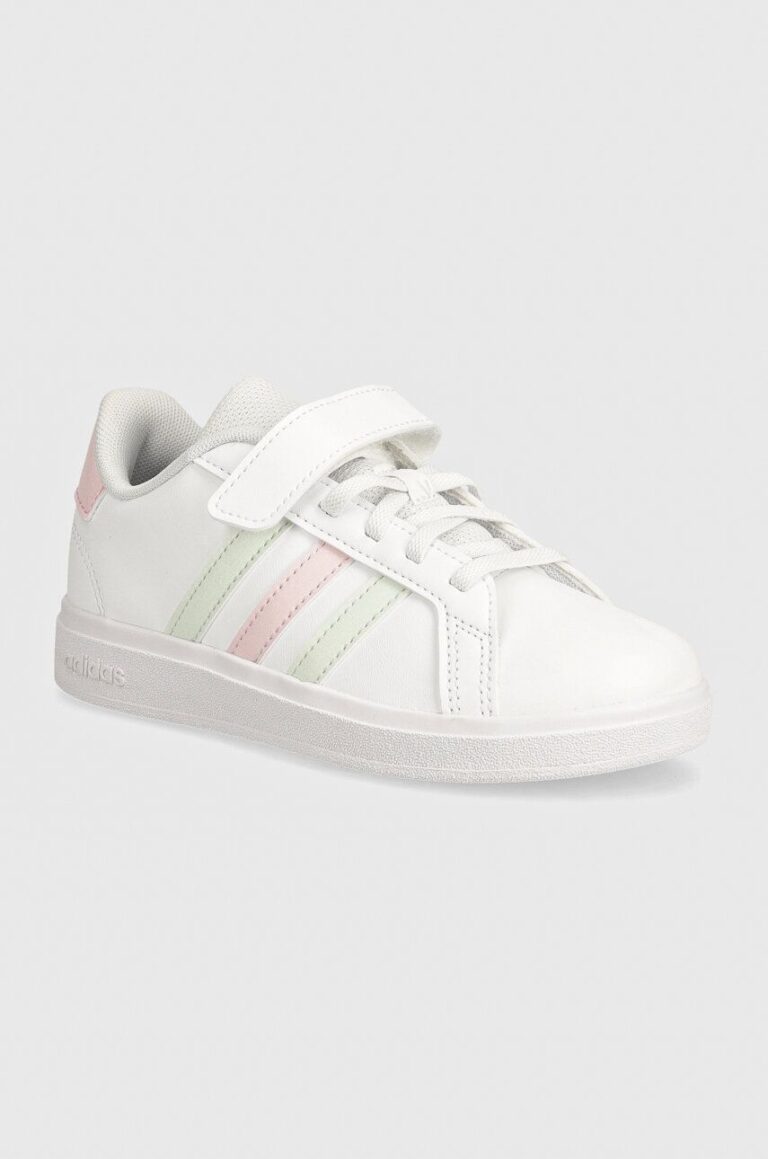 adidas sneakers pentru copii GRAND COURT 2.0 EL C culoarea alb