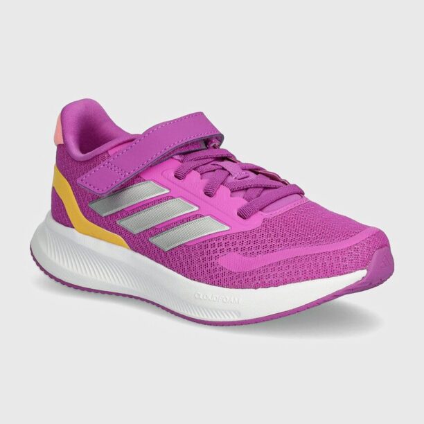 adidas sneakers pentru copii RUNFALCON 5 EL C culoarea violet