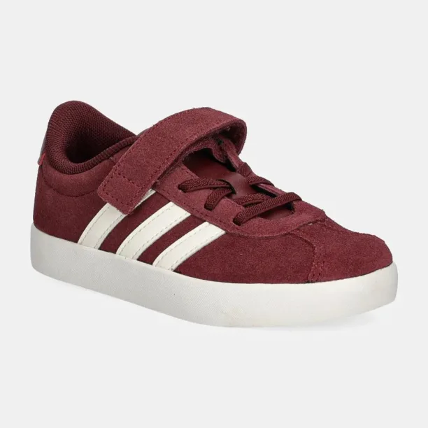 adidas sneakers pentru copii VL COURT 3.0 EL C culoarea bordo