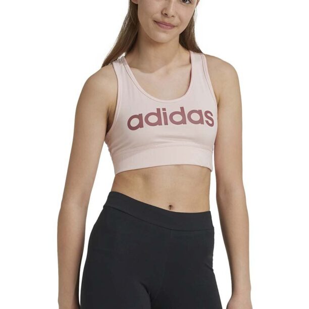 adidas sutien fete SPORTY STREET culoarea roz