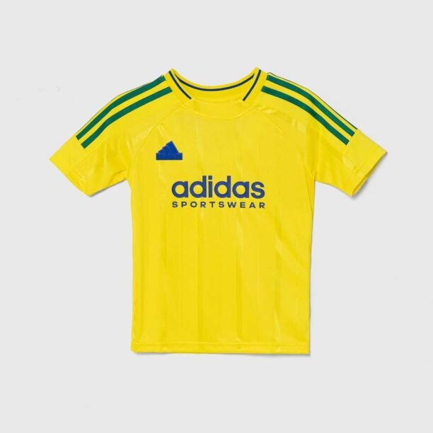 adidas tricou copii J NP TEE culoarea galben