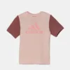 adidas tricou de bumbac pentru copii J BL CB T culoarea roz