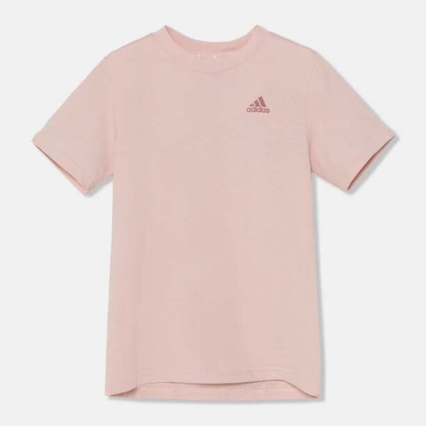 adidas tricou de bumbac pentru copii U SL TEE culoarea roz