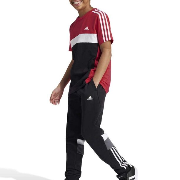 adidas tricou de bumbac pentru copii culoarea portocaliu