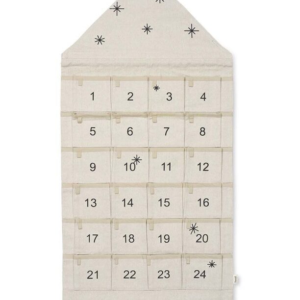 ferm LIVING calendar de advent pentru copii Star Christmas Calendar