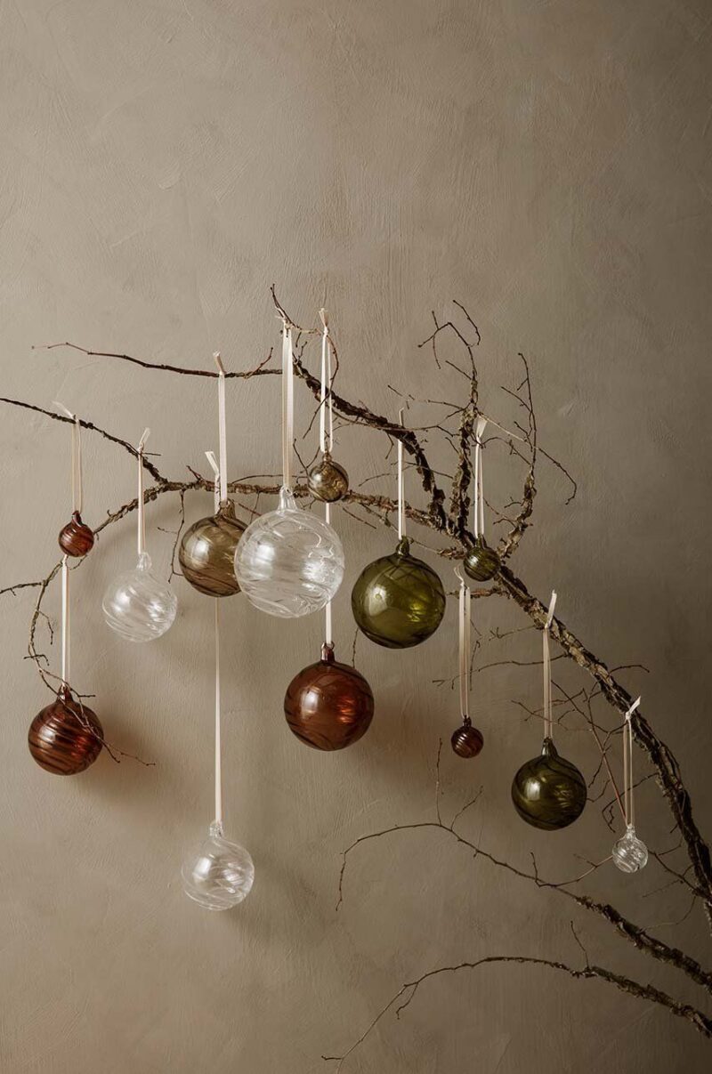 ferm LIVING set de globuri de crăciun Twirl Ornaments 4-pack preţ