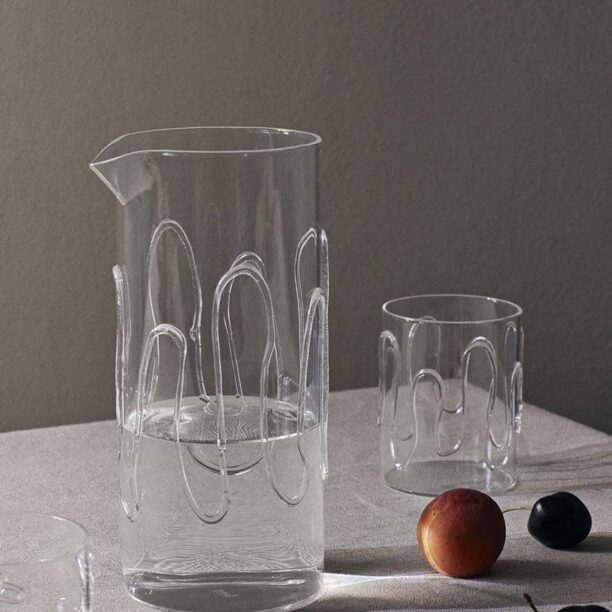 ferm LIVING un set de pahare Doodle Glasses 350 ml 2-pack preţ