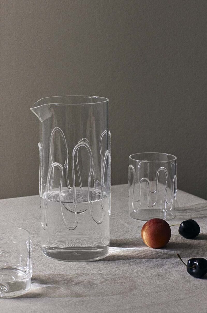 ferm LIVING un set de pahare Doodle Glasses 350 ml 2-pack preţ