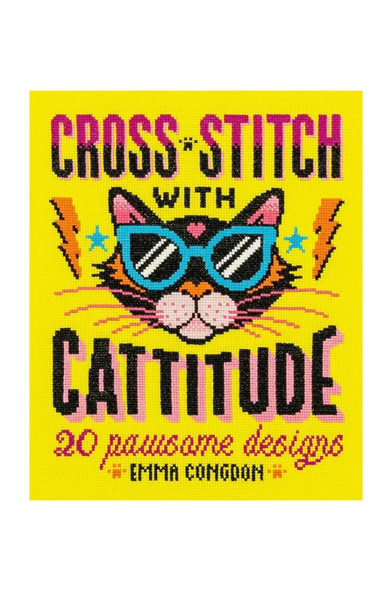 home & lifestyle carte Cross Stitch with Cattitude by Emma Congdon