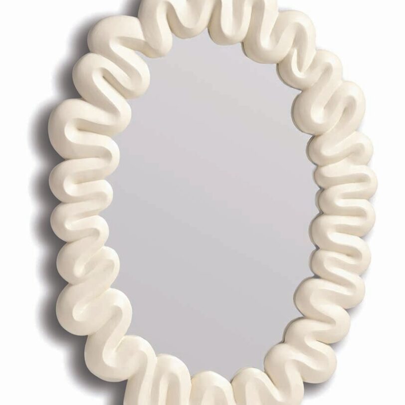 &k amsterdam oglinda de perete Mirror Dribble White