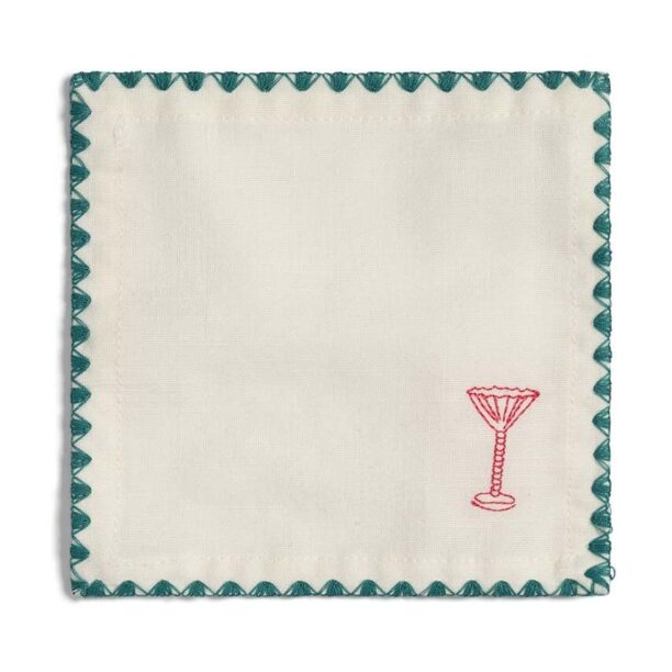 &k amsterdam set de șervețele cocktail Napkin Cocktail Zigzag 4-pack preţ