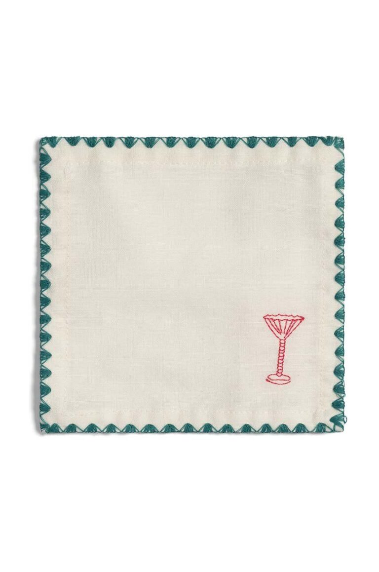 &k amsterdam set de șervețele cocktail Napkin Cocktail Zigzag 4-pack preţ