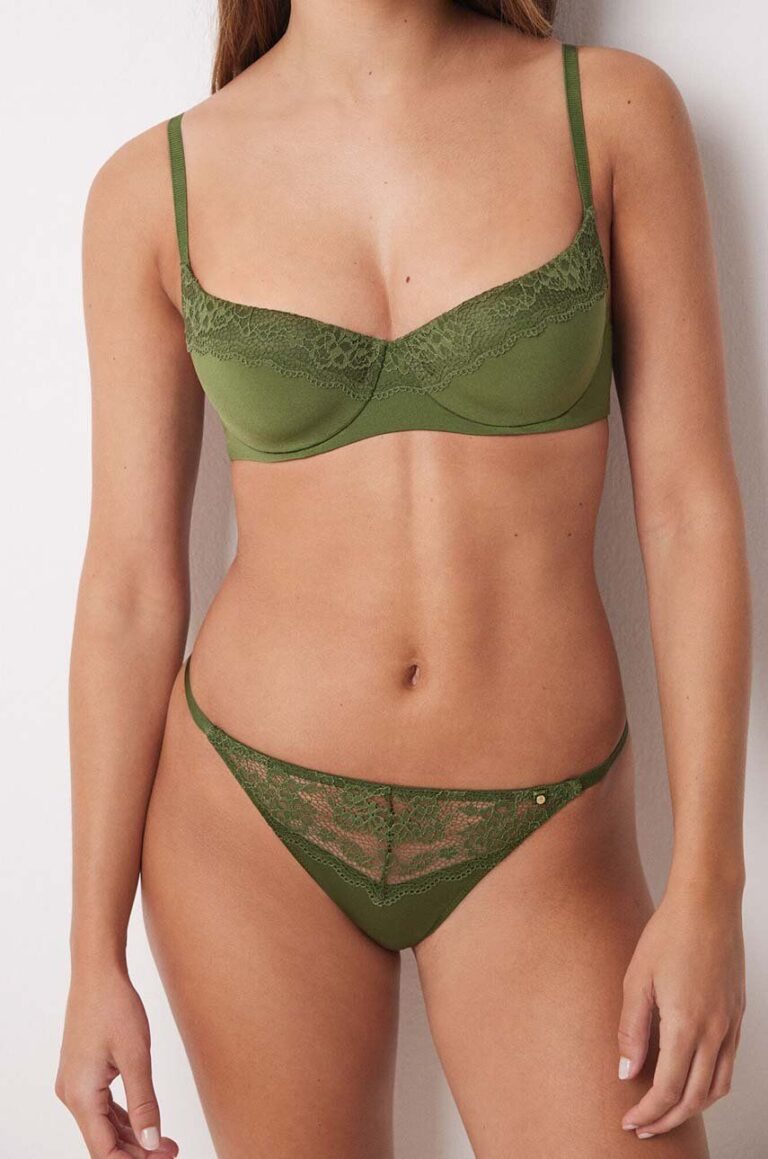 women'secret chiloti FEMININE TRENDY culoarea verde