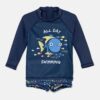 zippy costum de baie pentru bebeluși culoarea albastru marin