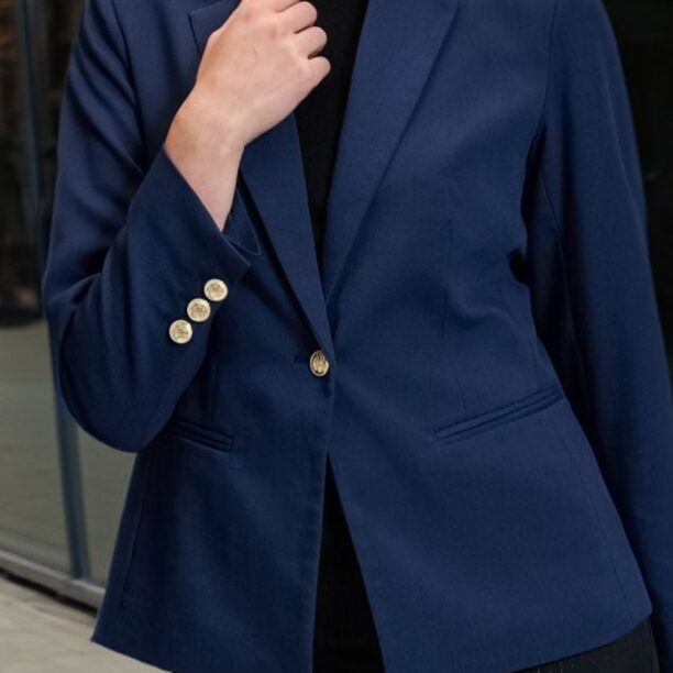 Blazer cu un singur nasture - bleumarin