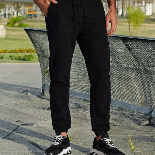 Blugi jogger - negru