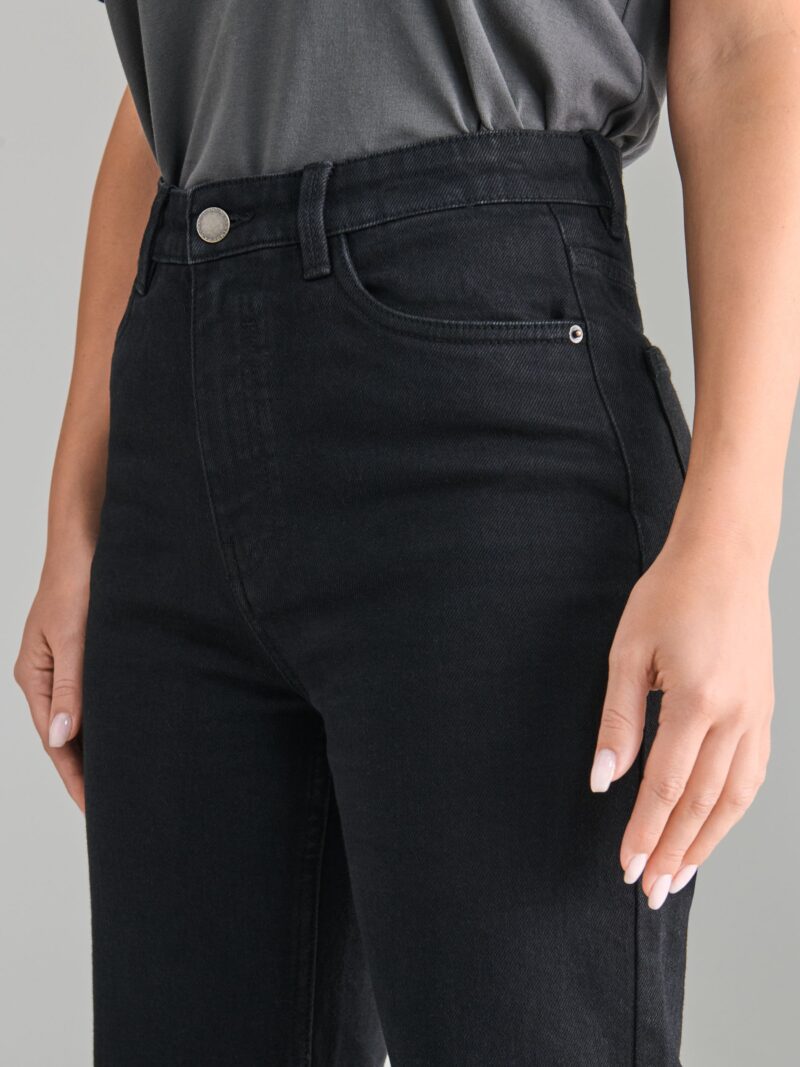 Original Blugi mid waist - negru