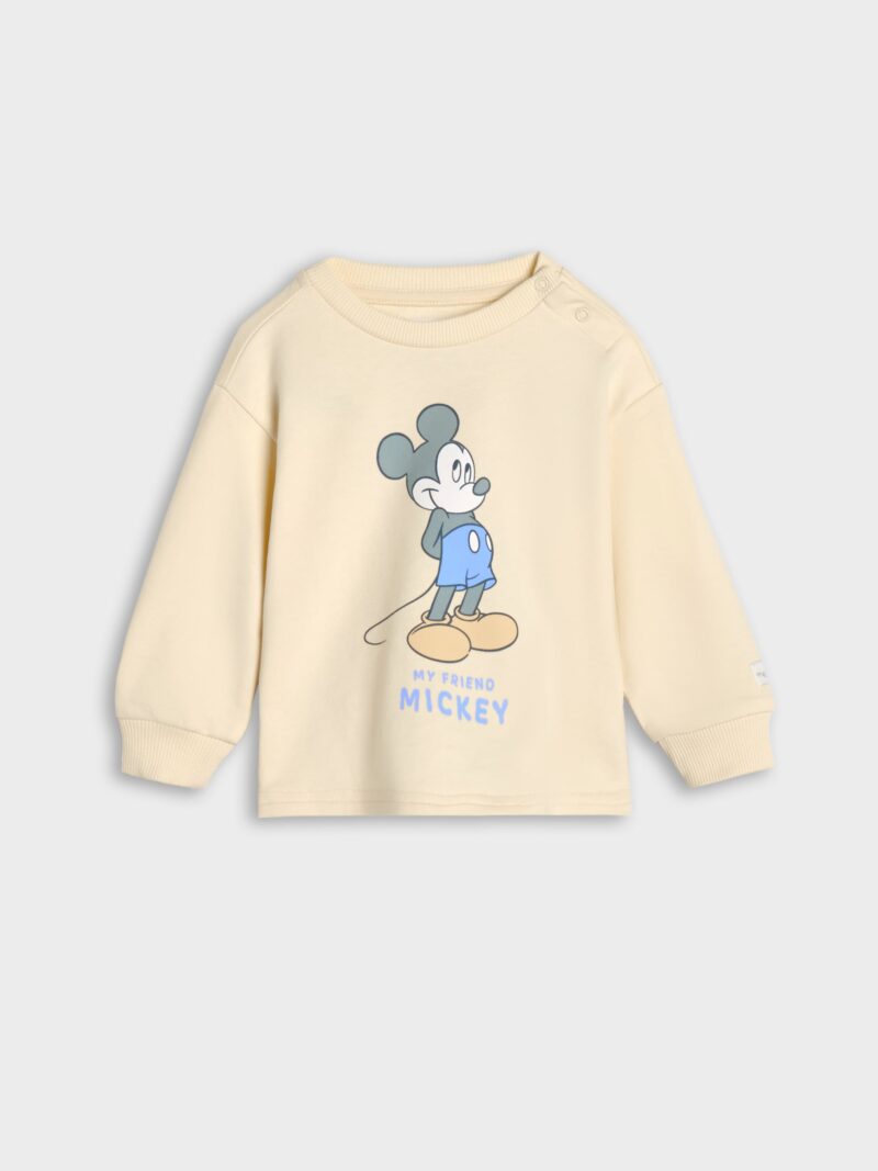 Bluză sport Mickey Mouse - crem preţ