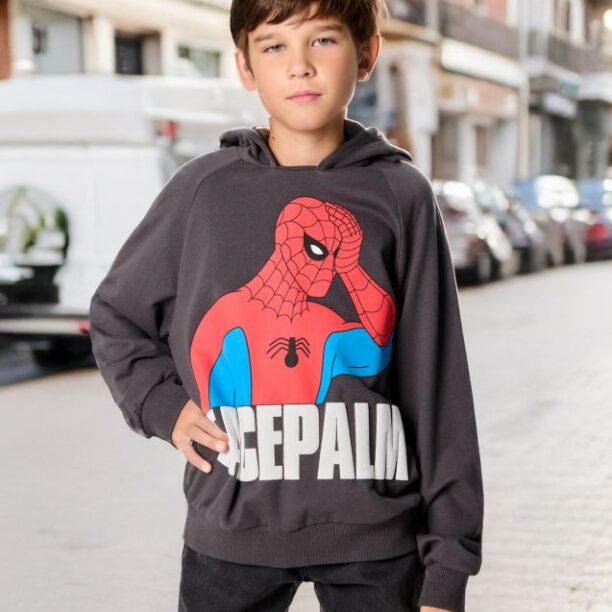 Bluză sport Spider-Man - negru-antracit