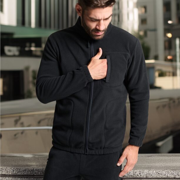 Bluză sport din fleece - negru preţ