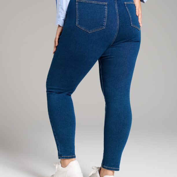 Cumpăra Colanți din denim PLUS SIZE - bleumarin