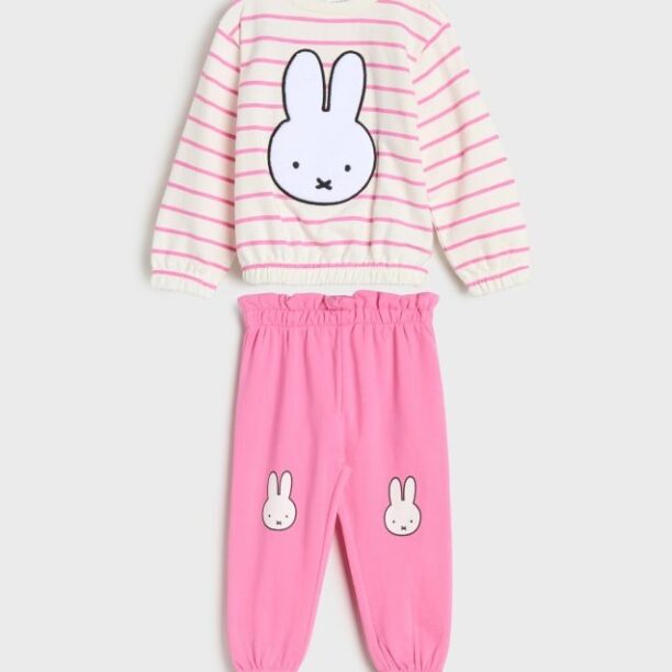 Compleu din jerseu Miffy - crem