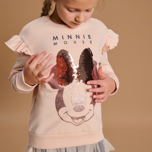 Compleu din jerseu Minnie Mouse - multicolor preţ