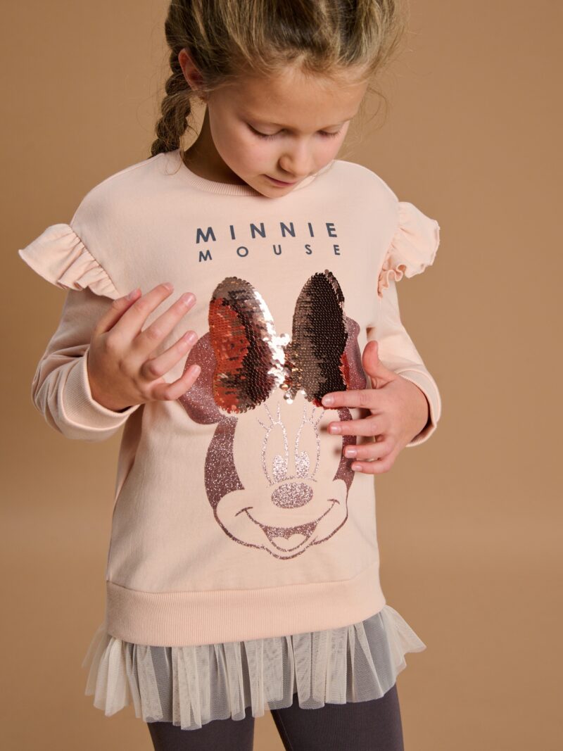 Compleu din jerseu Minnie Mouse - multicolor preţ