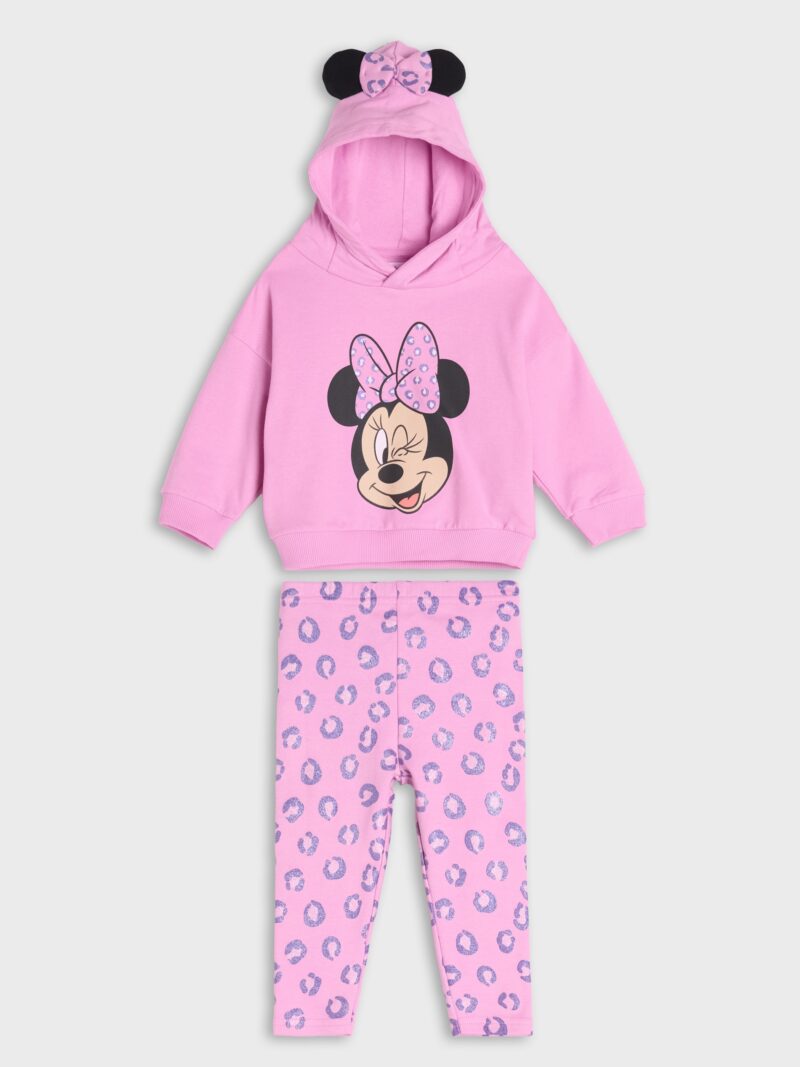 Compleu din jerseu Minnie Mouse - violet-orhidee preţ