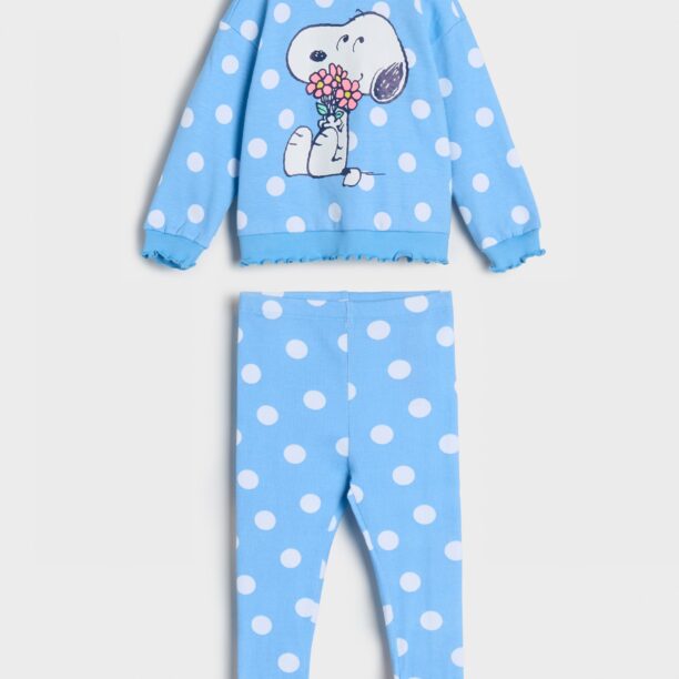 Compleu din jerseu Snoopy - light blue preţ