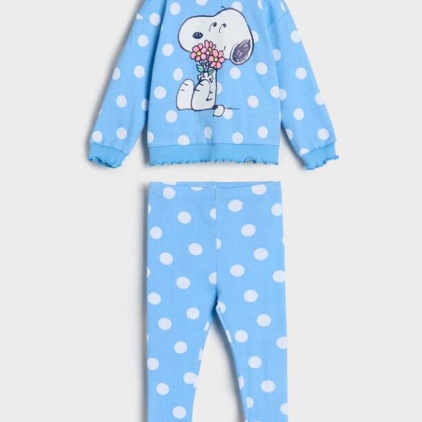 Compleu din jerseu Snoopy - light blue