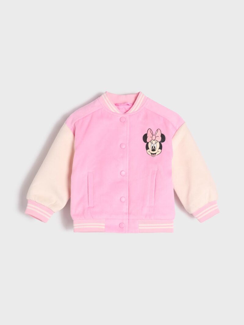 Geacă bomber Minnie Mouse - roz-pastel preţ