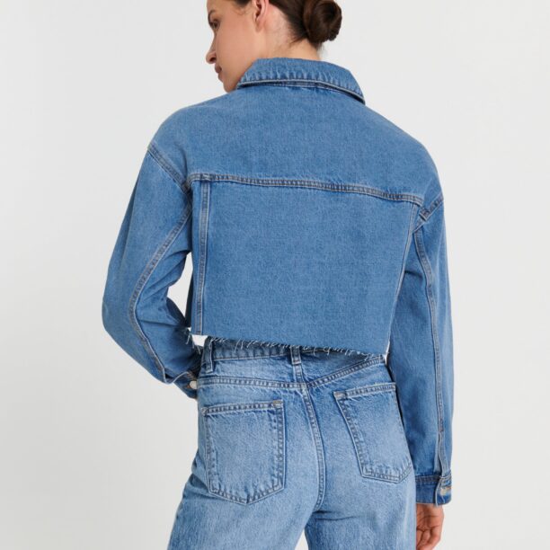 Original Geacă din denim - albastru