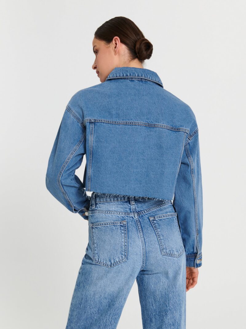 Original Geacă din denim - albastru