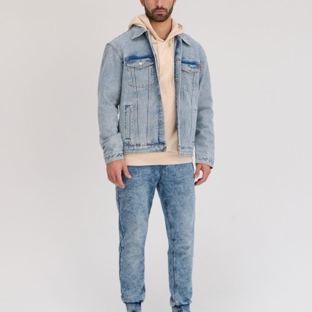 Original Geacă din denim trucker - albastru