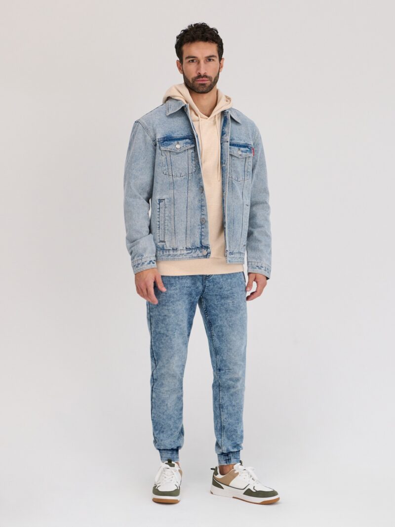 Original Geacă din denim trucker - albastru