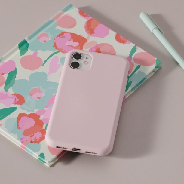 Husă de protecție pentru iPhone 11/XR - roz-pastel preţ