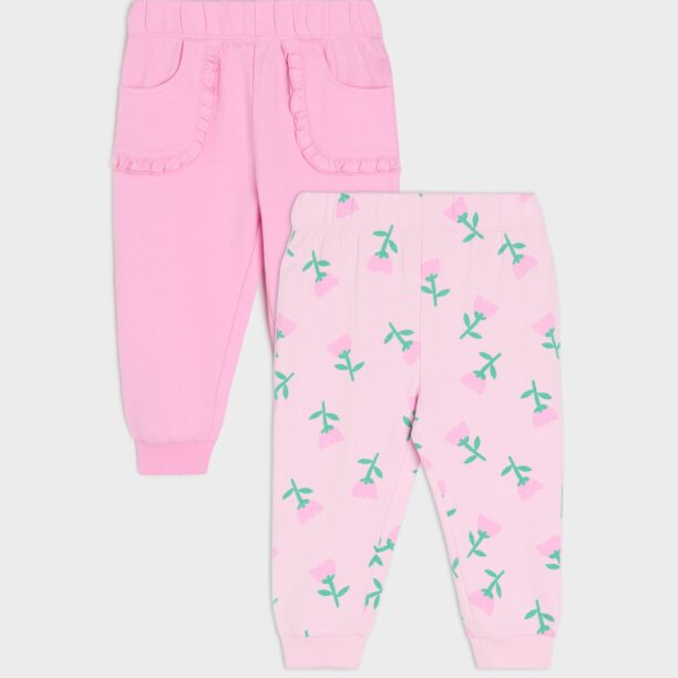 Pantaloni 2 pack - roz-pastel preţ