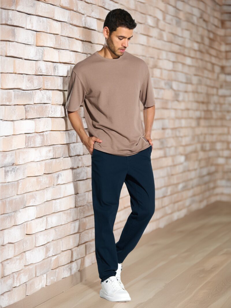 Pantaloni chino slim - bleumarin preţ